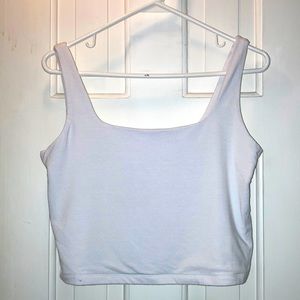 GAP crop tank, size L, white.